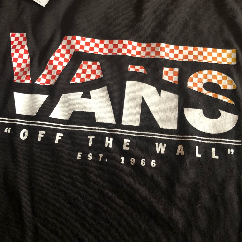 Vans Black t-shirt with tags large short sleeve